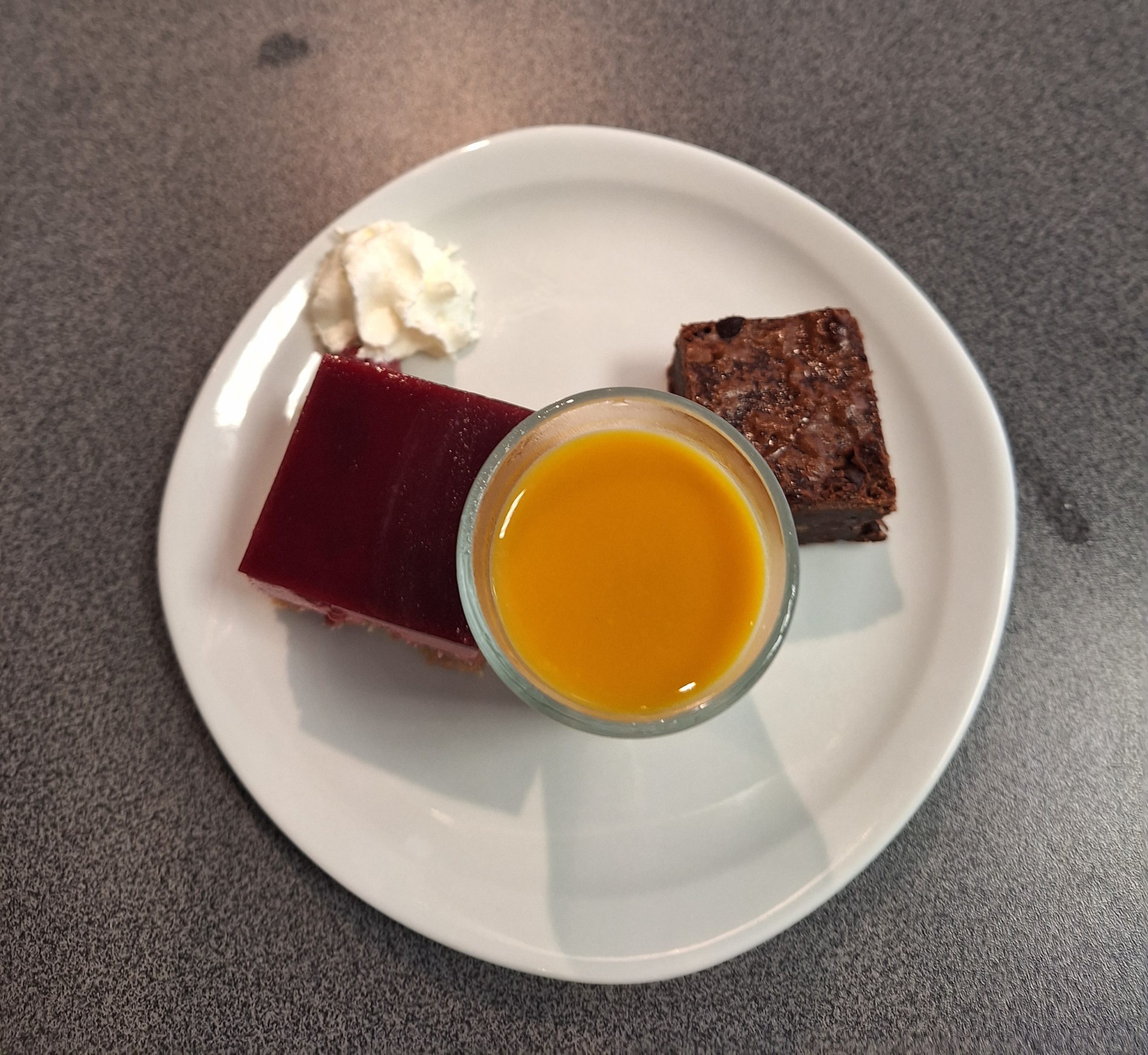 Le trio de dessert du repas des aînés