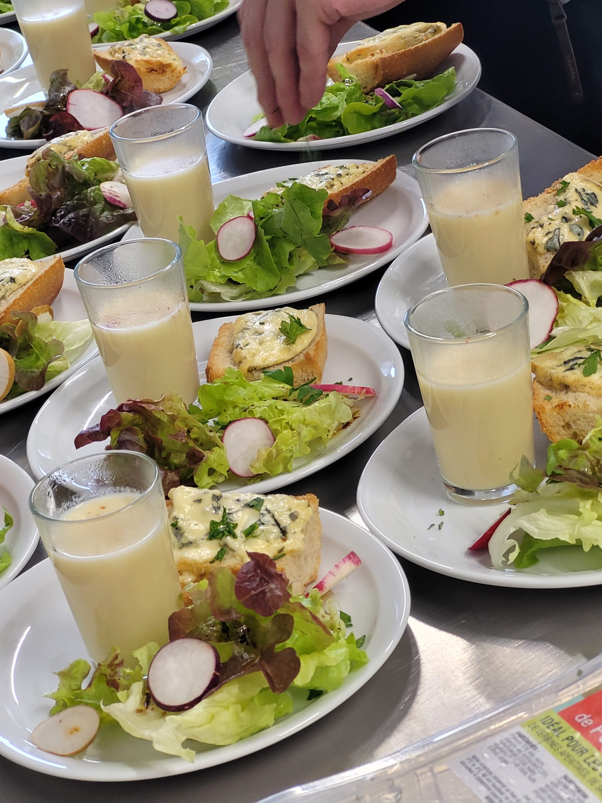 Les entrées du repas